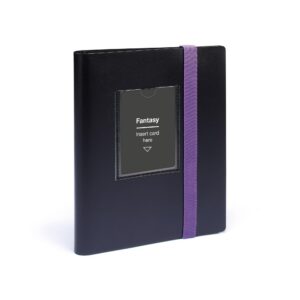 Leuchtturm 369510 TCG Album Slim Small - 20 Hüllen für 160 Sammelkarten wie Pokémon - Schwarz-Violett für Sammler