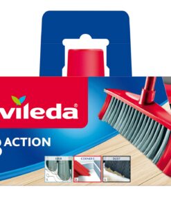 Vileda 3Action Besen - Kombination von 3 Borsten - für Hausfrauen - zur Sauberkeit von Oberflächen - 30 Stäbe - Staub, g