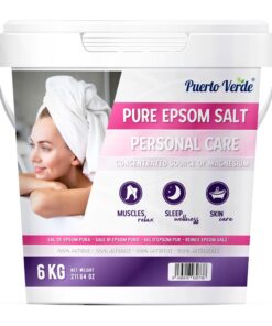 **Epsom Salz 6 Kg - Konzentrierte Magnesium Quelle für Muskelkater, Stressabbau und einen guten Schlaf** | **Epsom Salz