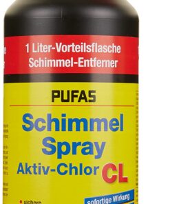 Pufas 5404000 Schimmelspray - schnelles Entfernen von Schimmel, Grünbelägen & Bakterien, 1L | Pufas 5404000 Schimmelspr