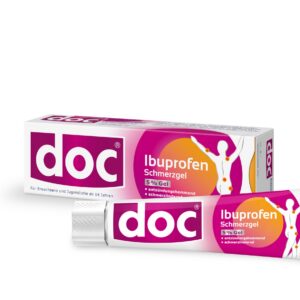 Ibuprofen Schmerzgel 100g, entzündungshemmend & schmerzlindernd, gut verträglich & rezeptfrei - schnelle Wirkung bei Rüc