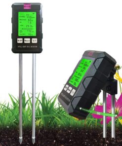 Cuteefun 6 In 1 Bodentester für Pflanzen - Feuchtigkeit, pH, Temperatur, Fertilität, Feuchtigkeit messen, ideal für Gart