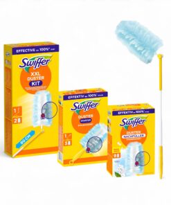 Set Swiffer® Staubmagnet XXL Teleskopgriff + 1 Handgriff + 14 Tücher + Hochwertiger Reiniger für jedes Zimmer + Praktisc