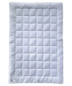 Billerbeck 5106680001 Wash Cotton Uni Bettendecke, für Familien, im Schlafzimmer, Soft undComfortabel, 135x200 cm