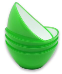 Linden Berg Grüne Schüssel Set Für Küche, 4 PC, 13,5 cm, 0,4 Liter, Kunststoff, Spülmaschine Greggert, Bruchfest