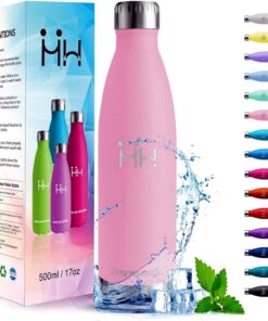 HoneyHolly Edelstahl Trinkflasche Kinder 500ml BPA-frei Thermosflasche Doppelwandig