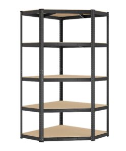 SONGMICS Eckregal 5 Ebenen Schwerlastregal für Garage Lagerregal bis 875 kg belastbar