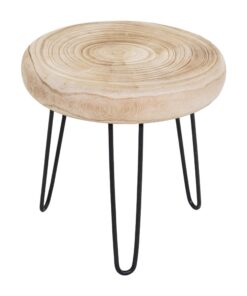 Spetebo Holz Blumenhocker - Naturbelassen - Dekoration - Massivholz - 32 cm - Pflanzenständer | Spetebo Blumenhocker -