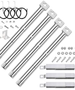 GFTIME Edelstahl Brenner Ersatzteile 31cm bis 45cm für Various Marken - Universal Crossover Rohre 4 Pack - Ideal für Out