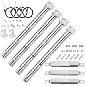 GFTIME Edelstahl Brenner Ersatzteile 31cm bis 45cm für Various Marken - Universal Crossover Rohre 4 Pack - Ideal für Out