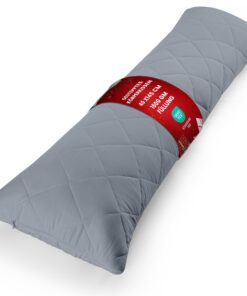 Utopia Bedding gestepptes Körperkissen - weiche Polyesterfüllung, 40x145 cm, ideal für Schwangere und Umstandssituatione