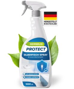 Silberfische-Spray 1000 ml - Sofort wirksames Abwehrmittel gegen Silberfische & Papierfische, ideal für Haushalte, mit b