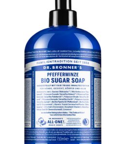 Dr. Bronner's Pfefferminze Flüssigseife - Natürliche Natrue-Seife - 710 ml
