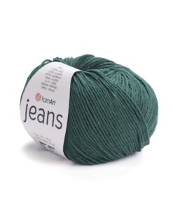 YarnArt Jeansgarn, weiches türkisches Baumwollgarn für Amigurumi-Projekte, Spielzeug und Babys, 55% Cotton 45% Acryl, le
