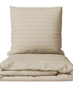 Cotton Castle Seersucker Bettwäsche + Wendeoptik + Microfaser - perfekt fürComfortliebeure im Sommer - kühl und kühlreic