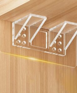 Große selbstklebende Regalhalterung, doppelreihig verdickt und verstärkt - Neues Verstärktes Design für Fachbodenträger