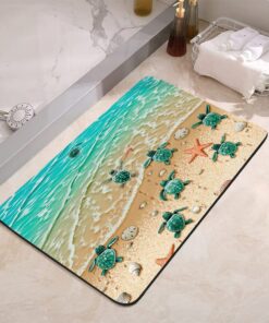 YISUMEI Rutschfester Badezimmerteppich für Familien | Absorbierend und leicht waschbar | Schnell trocknend | 42x60 cm |