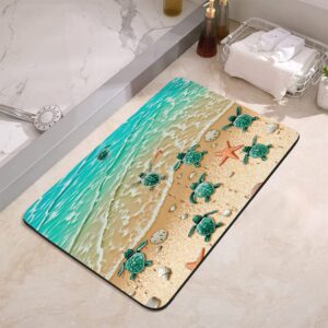 YISUMEI Rutschfester Badezimmerteppich für Familien | Absorbierend und leicht waschbar | Schnell trocknend | 42x60 cm |