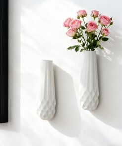 Hängende Keramische Wandvase 5.9 Zoll für Sukkulenten im Wohnzimmer