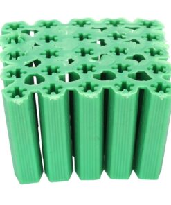 Aoveew 100pcs M6 Expansion Rohr Langlebiger Wandschraubenrohr für Starke Verankerung, Grün, 100 Pack + [Properties] + [T