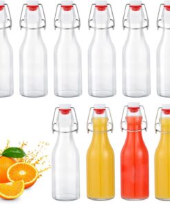 Glasflaschen 250ml mit Bügelverschluss 10 Stück - Zum Befüllen für Saft, Öl, Essig & Limonade