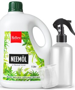 Natura Germania® Neemöl Spray 1000ml für Zimmer- und Gartenpflanzen - Natürliche Pflanzenpflege - 100 Liter sprühfertig