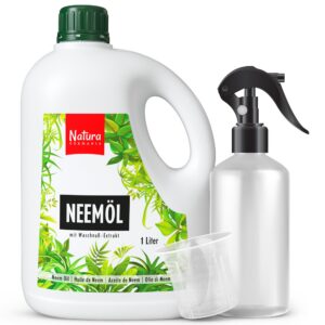 Natura Germania® Neemöl Spray 1000ml für Zimmer- und Gartenpflanzen - Natürliche Pflanzenpflege - 100 Liter sprühfertig