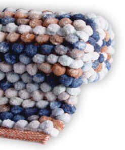 ETÉREA® Badezimmerteppich 50x80cm VANI Bunt FLAUSCHIG & WASCHBAR - Schnelltrocknend für Badezimmer, Duschteppich - Badem
