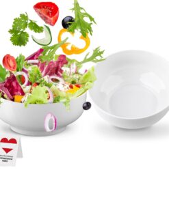 Urban Lifestyle Ramen Schüssel Set - 2 x Porzellan, 20cm Warm Weiß, für Ramen & Suppen - Großes Füllvolumen bis 1200ml