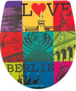 ADOB Design WC Sitz Klobrille Love Berlin | Absenkautomatik | Reinigungsfreundlich - 60839