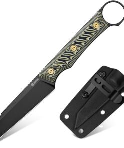 NedFoss RAVEN Jagdmesser 8.5cm 14C28N Stahl Full Tang Outdoor Messer mit Kydexscheide für Outdoor Aktivitäten