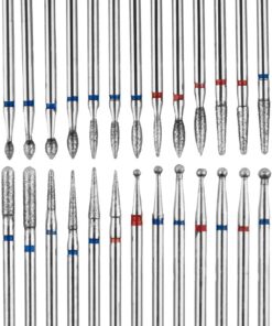 Patrik Professional Nagelfräser Bits Set Wolframcarbid, Diamant Aufsätze, 30 Stück für Maniküre und Pediküre - Ideal für