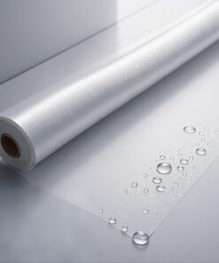 Selbstklebende Wandschutzfolie Elektrostatikaktiv transparent 40cm x 10m einfach abwaschbar Ideal für Spritzschutz in d