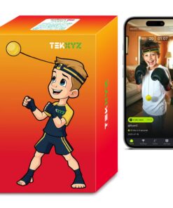TEKXYZ Reflexball mit Zähler-App und Online-Community - 2 Stufen - für Erwachsene und Teenager - für Training der Reakti