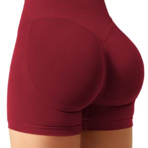 YEOREO Damen Invisible Scrunch Butt Lifting Gym Shorts |5" Seamless Kurze Leggings