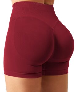 YEOREO SoftHue Damenhose Stretch Invisible Scrunch Butt Lifting Gym Workout Shorts |5" Seamless