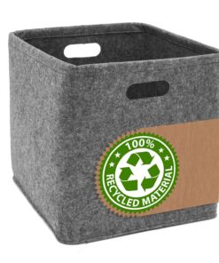 DuneDesign 100% Recycling Filz Aufbewahrungsbox - Kinderzimmer - Spielzeugkiste Ordnungszurück - Kompatibel mit Kallax R