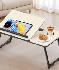 Huracan Betttablett Laptop Tisch Couch klappbar Ahornfarben