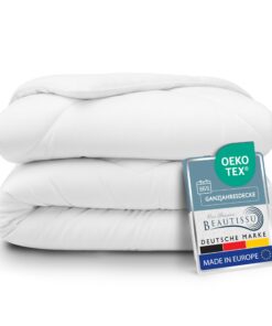Beautissu Allergiker Bettdecke 155x220 cm - Warm Atmungsaktiv für Allergiker - Duvet Blanket BeauNuit MD Beautissu Aller