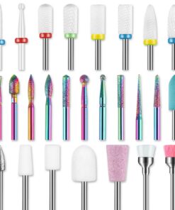 26-teiliges Nagelfräser Bits Set für Professionelle, Diamant-Nagelhautfeile und Keramik Fräser Bit, perfekt für Maniküre