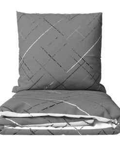 Leonardo Vicenti Bettwäsche Set 4-Jahreszeiten Atmungsaktiv Baumwolle Wendebett Reißverschluss Kissenbezug 80x80 cm