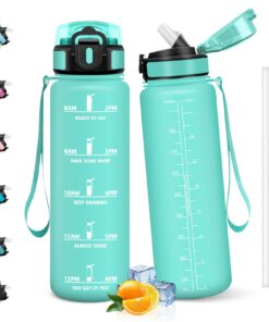HoneyHolly Trinkflasche 1L Auslaufsicher BPA-Frei Sportflasche für Laufen Fitness