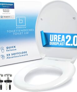 Benkstein® Antibakterieller WC Sitz mit Absenkautomatik – einfache Reinigung – Urea-Duroplast – abnehmbar – 150 kg belas