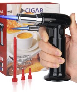 Nachfüllbarer Küchenbrenner für Crème Brulée Flambieren | Lötbrenner mit Sicherheitsschloss - perfekt für Küchenanwendu