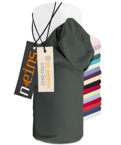 Npluseins Jersey-Kissenhülle für Nackenrollen - 100% Mako-Baumwolle - Ideal für Schmerzlinderung bei Schlafproblemen