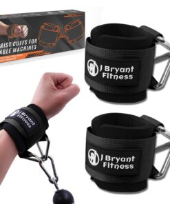J Bryant Neopren gepolsterte Handgelenkgurte für Krafttraining und Kabelmaschinen Workouts | J Bryant verstellbarer dre