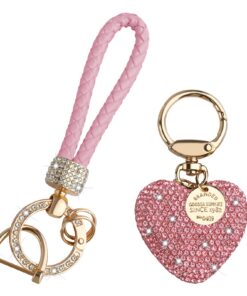 Hopton Personalisiert Glitzer Schlüsselanhänger Auto für Damen Stilvolles Accessoire