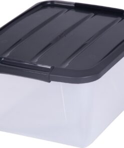 Iris 107071 Set von 6 Aufbewahrungsboxen mit Handel und Deckel - ordnen Sie Ihr Lebensmittel ordentlich ein, 15 L, 39 x