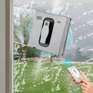 Doppel-Sprüh Fensterputzroboter Automatischer Fensterreiniger Roboter, 2500Pa, 50ml Wassertank, 3 automatischen Pfadmodi