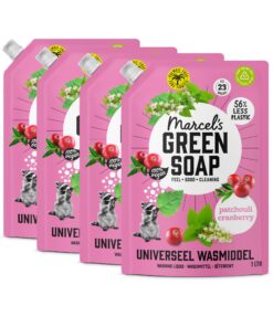 Marcel's Green Soap Universal Waschmittel Nachfüllpack Patchouli & Preiselbeere – vegan, palmölfrei, mikroplastikfrei –